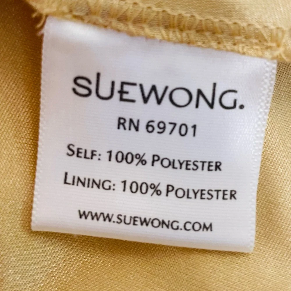 Sue Wong Gold Embroidered Mini Dress - Picture 4 of 4